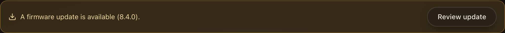See that an update is available