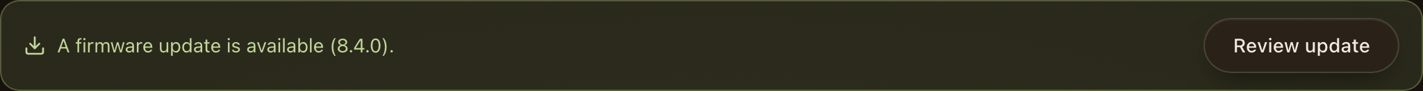 See that an update is available
