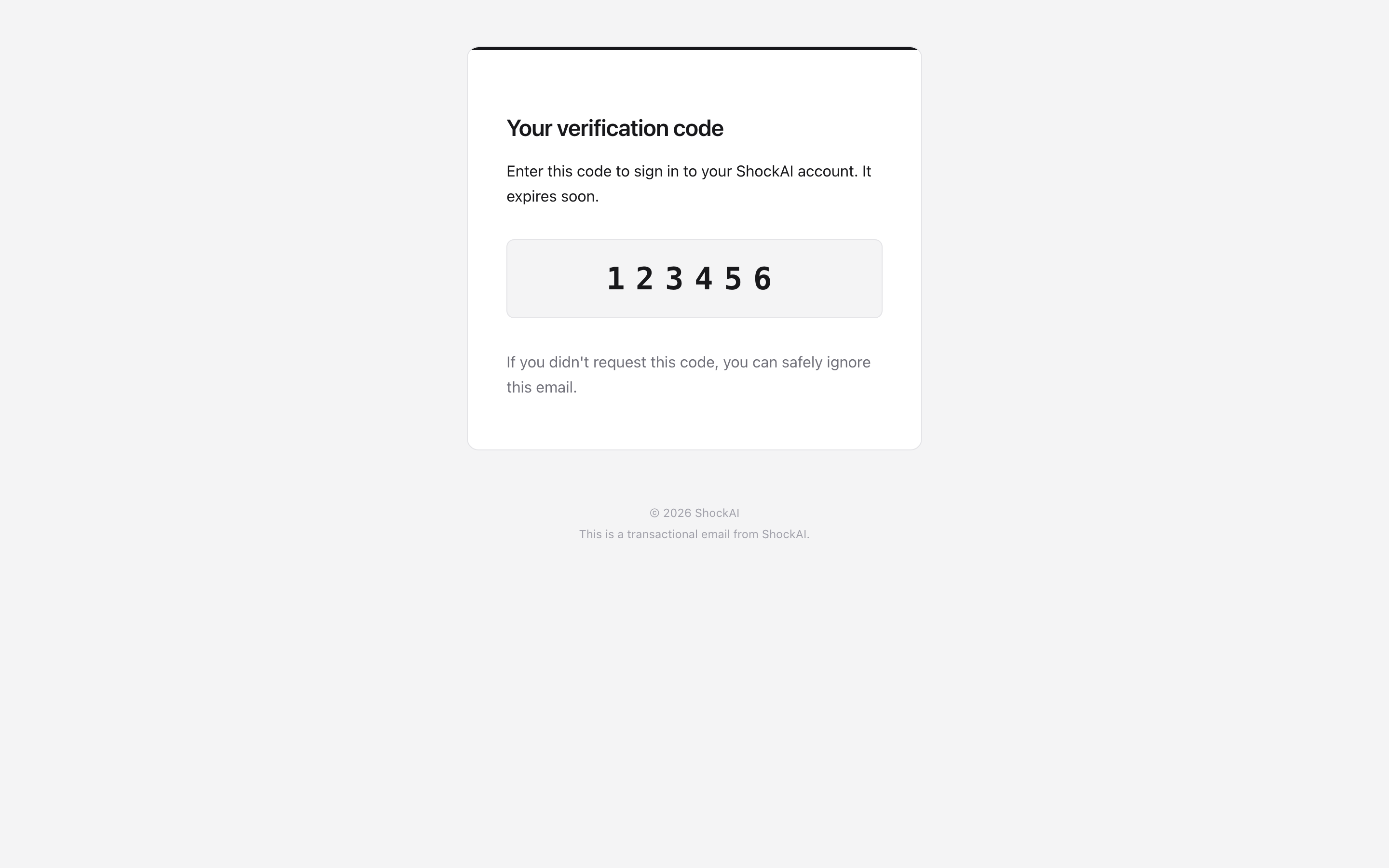Check your email